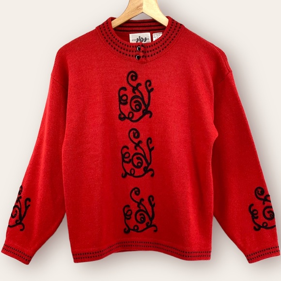 VINTAGE WOOL BLEND CROPPED SWEATER - Picture 11 of 11